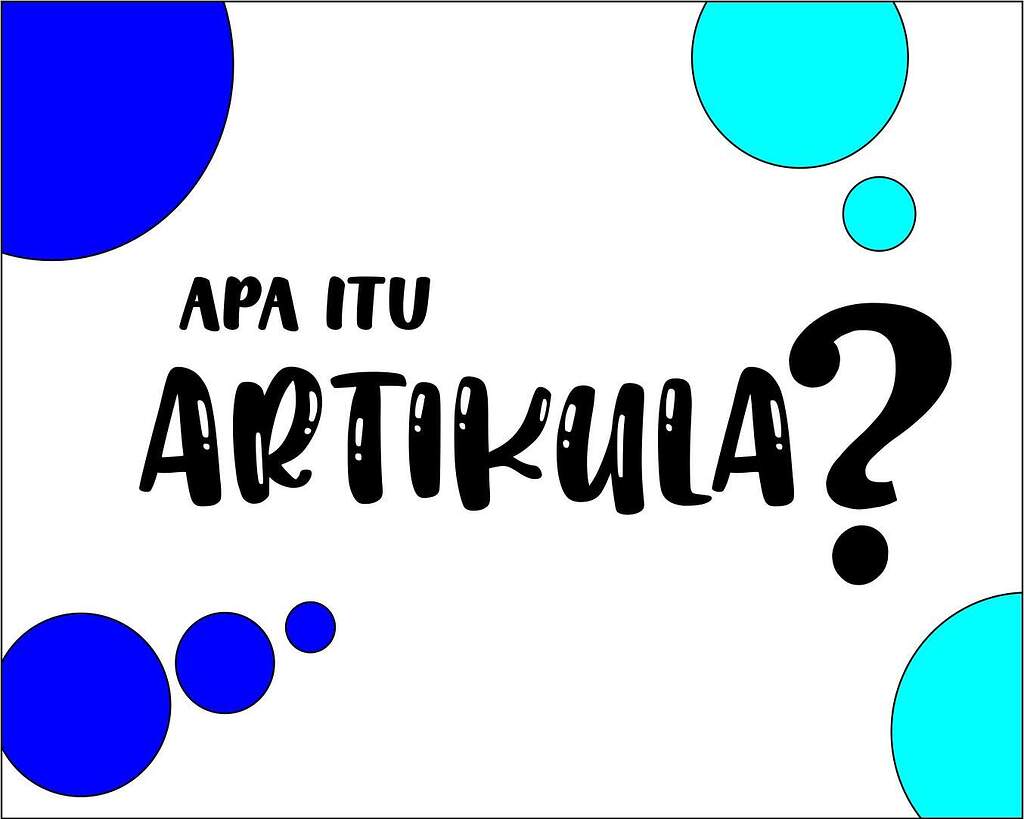 Apa itu Artikula? sintaksis mijil.id