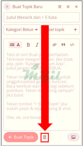 batal bikin topik mijil tombol tong sampah